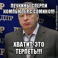 печкины сперли компьютер с сомино!!! хватит-это терпеть!!!