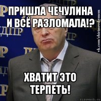 пришла чечулина и всё разломала!? хватит это терпеть!