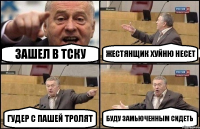 Зашел в ТСку Жестянщик хуйню несет Гудер с Пашей тролят Буду замьюченным сидеть