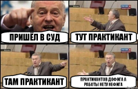 Пришёл в суд тут практикант там практикант практикантов дофига а работы нету нефига