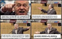 Позвал друзей на проставу У этого давление 140 У этого давление 150 Да с кем бухать-то, блеать!