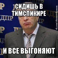 сидишь в тимспикире и все выгоняют