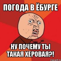 погода в ёбурге ну почему ты такая херовая?!