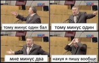 тому минус один бал тому минус один мне минус два нахуя я пишу вообще