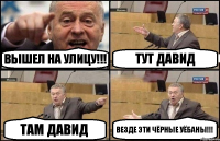 Вышел на улицу!!! Тут Давид Там Давид Везде эти чёрные уёбаны!!!