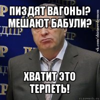 пиздят вагоны? мешают бабули? хватит это терпеть!