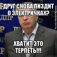 друг снова пиздит о электричках? хватит это терпеть!!!