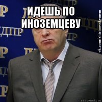 идешь по иноземцеву 