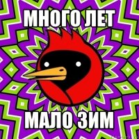 много лет мало зим