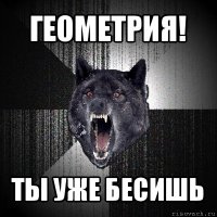 геометрия! ты уже бесишь