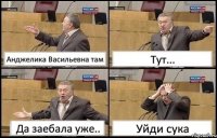 Анджелика Васильевна там Тут... Да заебала уже.. Уйди сука