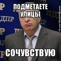 подметаете улицы сочувствую