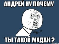 андрей ну почему ты такой мудак ?