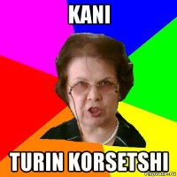 kani turin korsetshi