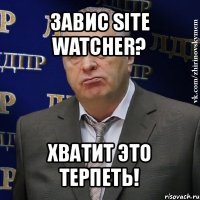 завис site watcher? хватит это терпеть!