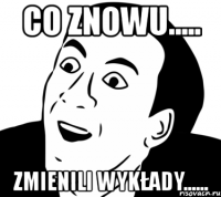 co znowu..... zmienili wykłady......