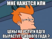 мне кажется или цены на услуги вдго вырастут с нового года ?