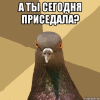 а ты сегодня приседала? 