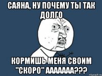 саяна, ну почему ты так долго кормишь меня своим "скоро" ааааааа???