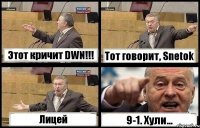 Этот кричит DWN!!! Тот говорит, Snetok Лицей 9-1. Хули...