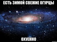 есть зимой свежие огурцы охуенно