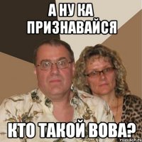 а ну ка признавайся кто такой вова?