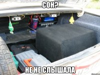 сон? не не слышала