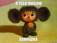 я тебя люблю Ванюшка