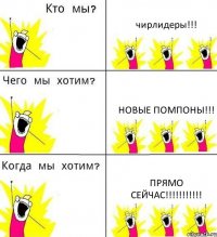 чирлидеры!!! новые помпоны!!! прямо сейчас!!!