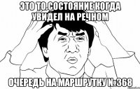 это то состояние когда увидел на речном очередь на маршрутку №368