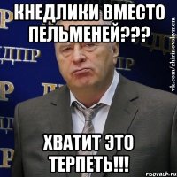 кнедлики вместо пельменей??? хватит это терпеть!!!