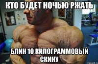 кто будет ночью ржать блин 10 килограммовый скину