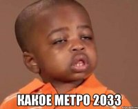  какое метро 2033