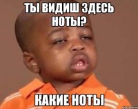 ты видиш здесь ноты? какие ноты