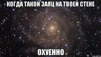 когда такой заяц на твоей стене охуенно