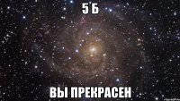 5 б вы прекрасен