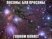 посоны, бля просоны, говном воняет