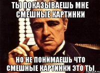 ты показываешь мне смешные картинки но не понимаешь что смешные картинки это ты