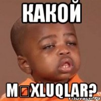 какой mƏxluqlar?