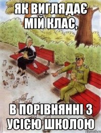 як виглядає мій клас, в порівнянні з усією школою