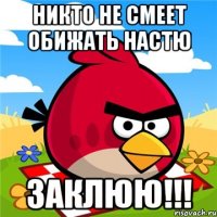 никто не смеет обижать настю заклюю!!!