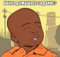 какое домашнее задание? 