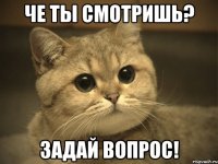 че ты смотришь? задай вопрос!