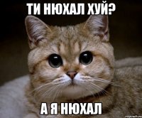 ти нюхал хуй? а я нюхал