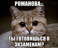 романова... ты готовишься к экзаменам?