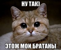 ну так) этож мои братаны