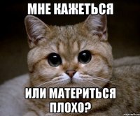 мне кажеться или материться плохо?