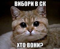 вибори в ск хто вони?