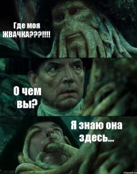 Где моя ЖВАЧКА???!!! О чем вы? Я знаю она здесь...