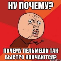 ну почему? почему пельмеши так быстро кончаются?